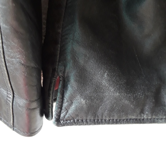 Black Leather Jacket 😎 - Picture 6 of 7